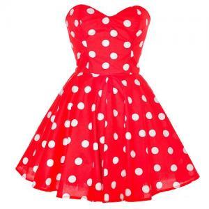 Red Polka Dot Party Dress