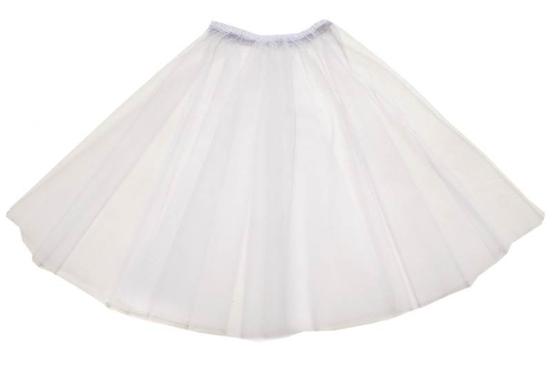 17" White 50s Inspired Net Petticoat
